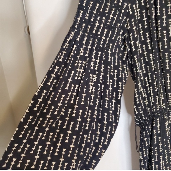 Sophie Max Black Big Sleeve Dress Sz L - Picture 3 of 5
